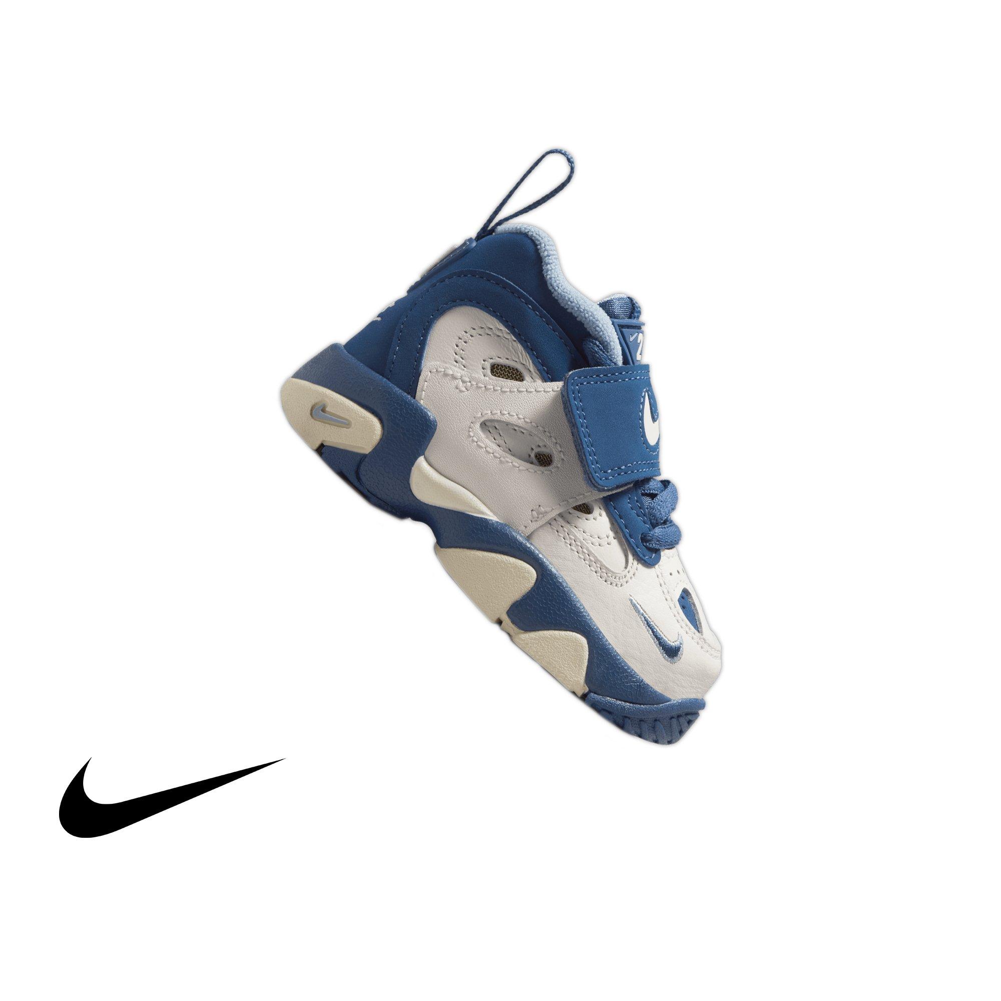 Nike Air Diamond Turf II "Royals" Toddler Kids' Shoe - SAIL/MYSTIC NAVY/BLUE GREY/METALLIC GOLD
